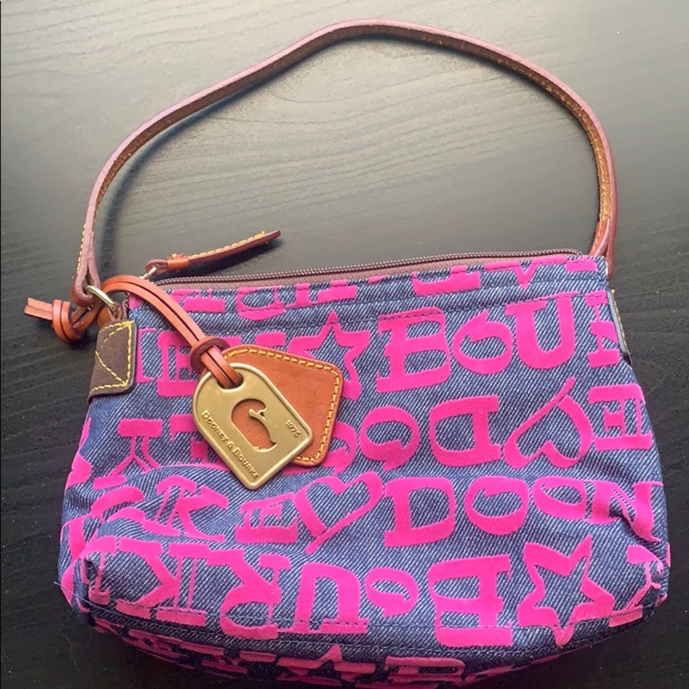 Dooney & Bourke Denim Graffiti Shoulder Bag